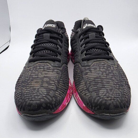 Asics FuzeX Breast Cancer Awareness Mens Size 9 Black Pink Athletic Shoes T6J2N - Picture 2 of 13